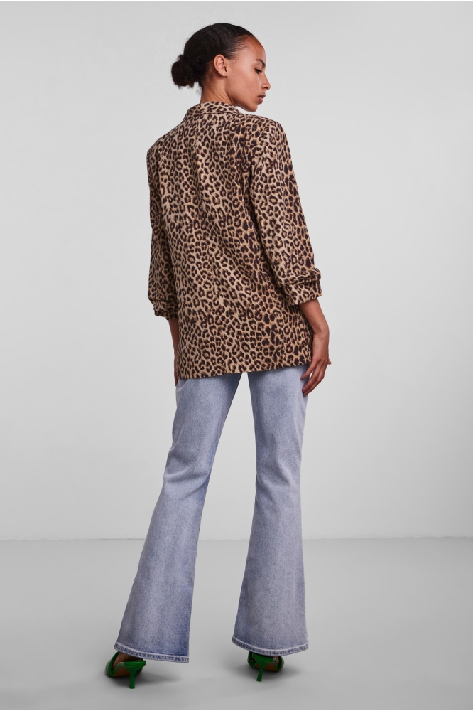 PCBOSS 3/4 PRINTED BLAZER NOOS 17126850 NATURAL/LEO
